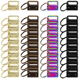 GDFYMI Key Fob Hardware, 40Pcs 1 Inch Keychain Hardware Set with Split Ring for Wristlet, Key Lanyard, Keychain Making Kit Craft