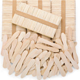 Nuogo 1500 Pcs Wooden Ice Cream Sample Spoons Bulk Disposable Honey Gelato Tasting Sticks Cutlery Mini Wood Chocolate Hot Cocoa