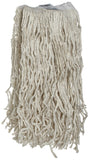 Rubbermaid Commercial Economy CutEnd Cotton Wet Mop Head, 1inch Headband, 20ounce, White, Heavy Duty Wet Mop for Floor Cleani