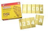 Stencil SetLetter/Number 4 Brass 45Pcs.