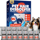 FURGONE Upgraded Pet Hair Dissolver Washer Cleaner Powder, 12 Sachets