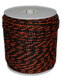 T.W Evans Cordage 80026OB 3/8Inch by 600Feet California Truck Rope, Black and Orange