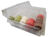 Pastry Chef's Boutique French Macaron Complete Storage Freezer Boxe - Large Storage Box and 4 Macarons Trays - Stores 70 macaron