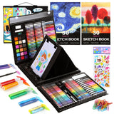 237-Piece Kids Art Set with Double-Sided Easel, Painting Kits for Kids Ages 4-8, Non-Toxic Art Supplies for Girls & Boys, Drawin