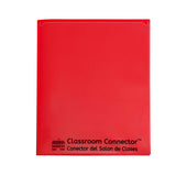 Classroom Connector Multi-Pocket Folders, Red, Box of 15