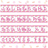 Outus 12 Pcs Candy Alphabet Bulletin Board Set Letter Cutout Alphabet Number Candy Classroom Decor Number Bulletin Board Set Nur