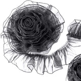 ANCIRS 9 Yards Organza Ruffled Pleated Lace Fabric Trim for Dress Collars Sleeves Decoration Throw Pillow Halloween Costume Cosp