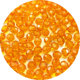 LIMAOLLY 800pcs 6mm Acrylic Round Faceted Beads Colorful Crystal Plastic Spacer Beads Loose Beads for DIY Craft Making Necklace