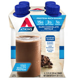 Atkins Gluten Free ProteinRich Shake, Dark Chocolate Royale, 4 Count