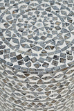 Global Archive Handcrafted Capiz Shell Terrazzo Modern Accent End Table