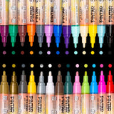 PINTAR (26Pack) Acrylic Paint markers For Rock Painting, Stone, Ceramic, Glass, Wood Works On Most Surfaces Water Based vib