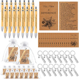 Fulmoon 30 Set Starfish Story Gifts Set Employee Appreciation Gifts Bulk Starfish Notebooks You Make a Difference Keychains Insp