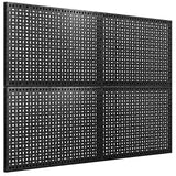 DHLANROY 12x16 Inch Metal Peg Board Panels 4-Pack, Heavy Duty Pegboard Wall Organizer for Garage, Kitchen, Home Office, Craft Ro