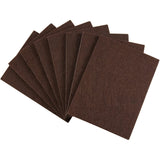 SoftTouch 4 1/2 x 6 CuttoSize SelfStick Felt Furniture Pads Protect Surfaces from Scratches & Damage, Brown (8 Pack)