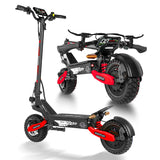 EOEOTWO Electric Scooter for Adults, 1200W/2400W Motor Fast E Scooter, 11 Off-Road Tires, Up to 30/40 MPH Top Speed & 20/43 Mile