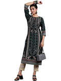 Libas Women'S Crepe Regular Kurta (29257_Black