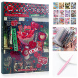 Tmtains 45 Sheets Japanese Manga Style Sticker Book 800+Pcs Heisei Retro Romantic Memory Series Manga Books Style Korean Sticker