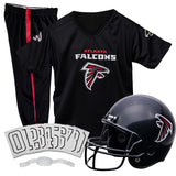Franklin Sports Atlanta Falcons Kids Football Uniform Set - NFL Youth Football Costume for Boys & Girls - Set Includes Helmet, J