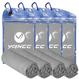 YQXCC Cooling Towels | 4 Pack 47x12 | Ice Cool for Neck | Microfiber Soft Breathable Chilly | for Yoga, Sports, Golf, Gym, Campi