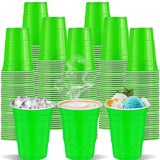 cssopenss 120 pcs 16 oz Green plastic cups St Patrick's Day cups Graduation Plastic Cups 16 oz Christmas Party Cups for drinking
