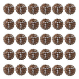 Fashewelry 30pcs Rhinestone Bubblegum Beads 20mm Sport Theme Beads Resin Round Disco Gumball Beads for Beadable Pen Lanyards Key