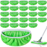 Afcabakila 24 Pack Microfiber Mop Pads Compatible with Sweeper Mop, Replacement Wet Mopping Pad Refills Washable Dry Sweeping