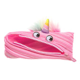 ZIPIT Unicorn Pencil Case for Girls | Pencil Pouch for School, College and Office | Cute Pencil Bag (Pink)