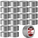 Navona Heavy Duty Duct Tape 20 Pack, 2 Inch x 400 Yards Gray Waterproof Multipurpose Tape, Strong Adhesive No Residue, Easy Tear