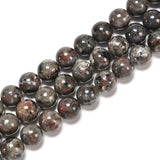 JM Design Yooperlite Smooth Round Beads Size 6mm 15.5'' Strand for Jewelry Making