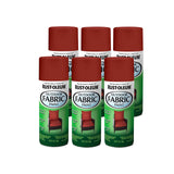 Rust-Oleum Outdoor Fabric Spray Paint, 12 oz, Chili Red, 6 Pack