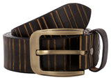 Exotique MenS Black Casual Genuine Leather Belt (Bm0051BkXl)