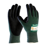 MaxiFlex PIP ATG 348743/XL XLarge Cut, Green Engineered Yarn, Black Gloves, 3Pack (348743 XLarge 3/Pack)