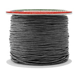 Mandala Crafts 1mm 109 Yards Dim Gray Cotton Waxed Cord for Jewelry Making Bracelet Cord Waxed String - Beading String Thread Je