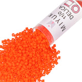 Miyuki Delica Seed Beads - Size 11/0 (1.6 mm), DB0752, Matte Opaque Orange, 7.2 g, Approx. 1440 Beads, Made in Japan