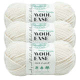 (3 Pack) Lion Brand Yarn WoolEase Thick & Quick Bonus Bundle Bulky Yarn, Fisherman