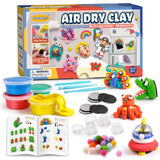 Drama Planet Air Dry Clay Kit for Kids, Create Your Own Refrigerator Magnets with Modeling Clay, Art Activity Set, Craft Project
