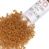 Miyuki Delica Seed Beads - Size 11/0 (1.6 mm), DB2286, Frost Opaque Glaze Pecan, 7.2 g, Approx. 1440 Beads, Made in Japan