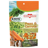 Exotic Nutrition Peas & Carrots 8 oz. - Healthy Natural Mixed Dried Vegetable Treat - for Rabbits, Guinea Pigs, Hamsters, Chinch