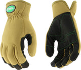 Scotts Men's High-Dexterity Synthetic Leather Palm Work Glove, Touchscreen Technologies, Reinforced Thumb Saddle, Abrasion Resis