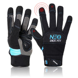 DEX FIT Mechanic Gloves MG310 Lightweight, Durable PU Reinforcements, Firm Grip, Stretch Comfort Fit, Touchscreen Compatible, Th