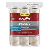 Wooster Brush RR7279 Pro/DooZ Nap Rollers, 3/8Inch, 6Pack , White
