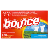 Bounce Fabric Softener Dryer Sheets, Outdoor Fresh Scent, 200 Count Packaging May Vary