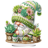 Diamond Painting Kits for Adults Beginners, 5D Full Drill Dwarf Succulents Crystal Art Desktop Ornament, DIY Single Sided Home O