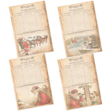 Craftangles Decoupage Paper Pack Letters To Santa (A4) 4 Sheets