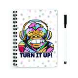 Anuman Reusable Wiro Spiral Unruled Notebook Diary Journal Happy Birthday Blank Pages A5 (Size 5.5X8)