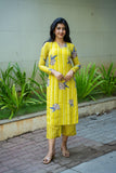 Gosriki Women'S Rayon Viscose Straight Printed Kurta With Pant (Vridha Yellow-Gs_Xxl_Yellow_Xx-Large),Yellow,2,B0DRZQ5KSZ