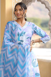 Anni Designer Women'S Cotton Blend Straight Printed Kurta With Pant & Dupatta (Sohini Purple-Nw_S_Purple_Small),Purple,S,,,