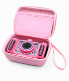CASEMATIX Pink Camera Case Compatible with Kidizoom Camera Pix Plus, Dragon Touch Instant Print Camera and Camera Toy Accessorie