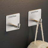 Plantex Wall Hanging Hook/Bath Towel Hook/Self Adhesive Square Robe Hooks For Kitchen/Bathroom/Stylish Home Decor Items Pack O