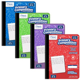 Mead Primary Composition Book, Ruled, Grades K2, 100 Sheets, 71/2 x 93/4, 4 Pack (610053ECM)